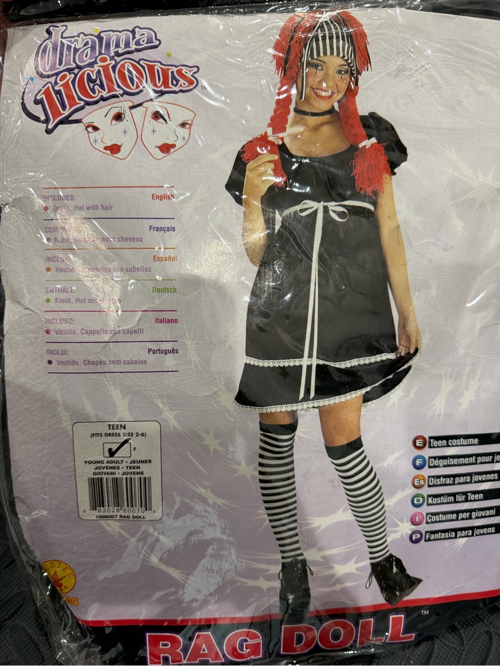 Rag Doll Teen Costume